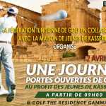 Golfer Hitting Golf Shot with Club on the Course