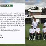 Golfer Hitting Golf Shot with Club on the Course