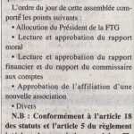 Le Temps le 14-09-2017 Communiqué AGE