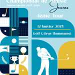 affiche champigonnat DE TUNIS JEUNE golf hammamet
